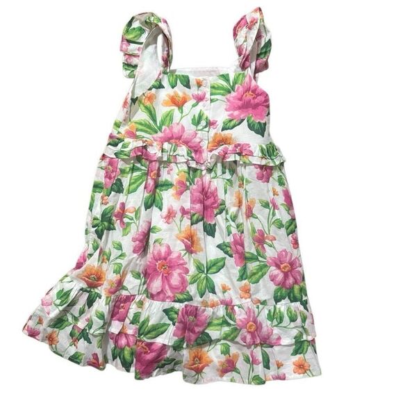 Janie & Jack floral girls dress size 8 - Picture 2 of 4